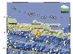Gempa M 5,5 Pacitan Terasa hingga Surabaya-Malang
