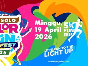 Serunya Lari yang Meriah dengan Lampu dan Musik di Solo Color Run 2026
