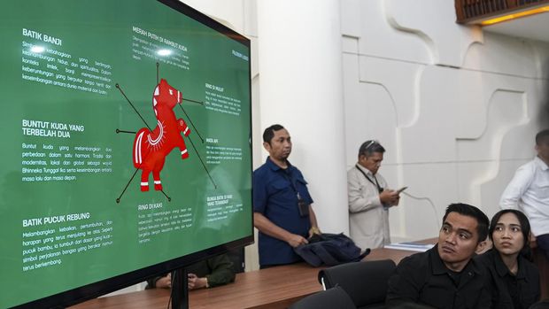 konferensi pers peluncuran logo Imlek Festival 2026 di Auditorium Bakom RI, Jakarta, Rabu (28/1/2026).