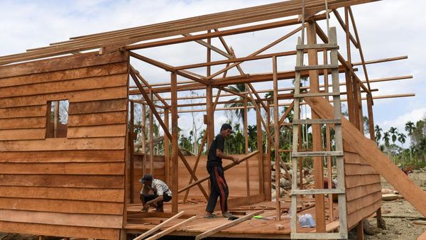 Penampakan Hunian Sementara Mulai Berdiri di Aceh Utara