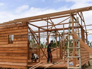 Penampakan Hunian Sementara Mulai Berdiri di Aceh Utara