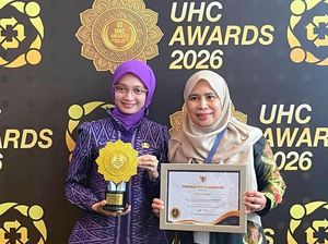 Mbak Wali Vinanda Terima UHC Award 2026, JKN Kota Kediri Tembus 99,21%