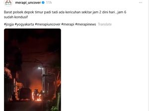 Viral Ribut-ribut Dekat Polsek di Sleman, Ada Sisa Benda Terbakar