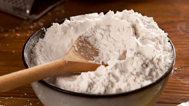 Ilustrasi tepung, tepung terigu, bahan kue