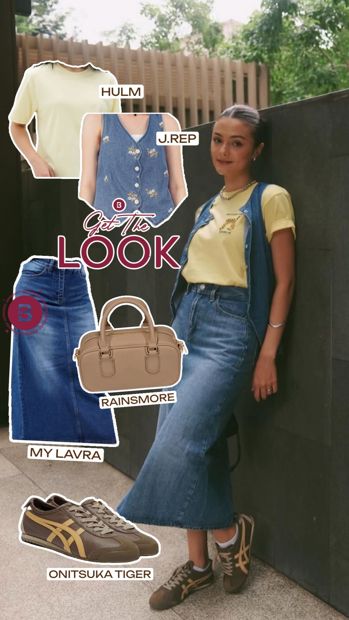 Inspirasi outfit casual denim ala Amanda Rawles