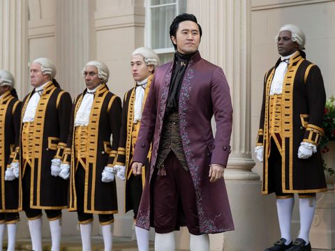 Arthur Lee sebagai Lord Penwood dalam Bridgerton season 4 (2026). (Netflix)