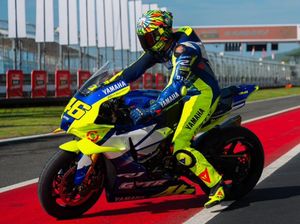 Momen Perdana Rossi Geber Motor di Sirkuit Mandalika