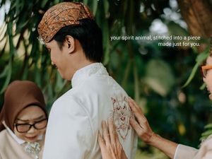 Viral Pengantin Pakai Busana Jawa dengan Bordiran Kucing, Penuh Makna & Cerita