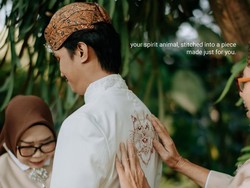 Viral Pengantin Pakai Busana Jawa dengan Bordiran Kucing, Penuh Makna & Cerita
