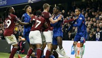 Chelsea Vs West Ham Rusuh, Adama Traore Ngamuk hingga Todibo Kartu Merah