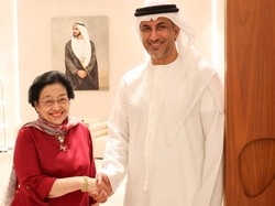 Megawati Disambut Menteri Negara UEA di Abu Dhabi, Bincang soal Bung Karno