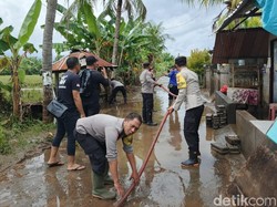 Sungai Banyu Raras Meluap, 21 KK di Banjarasem Mengungsi
