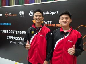 2 Atlet Tenis Meja Indonesia Bersinar di Turki