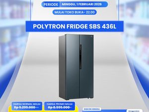 Transmart Diskon Kulkas Side by Side 436L, Harganya Lebih Terjangkau