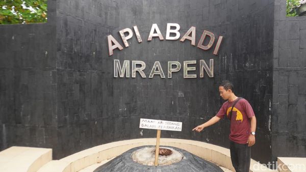 Potret Api Abadi Mrapen yang Kini Padam
