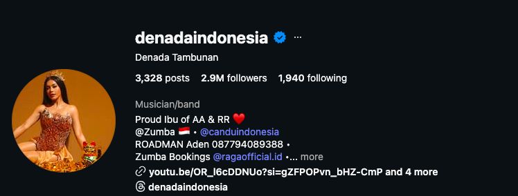 Denada Ganti Isi Bio Instagram Usai Akui Ressa Anak Kandung