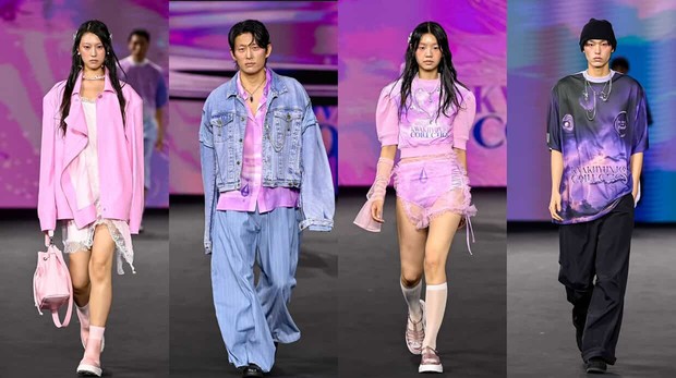 Nuansa ungu menjadi warna utama dalam koleksi Kwak Hyun Joo / foto: instagram.com/kwakhyunjoo_collection