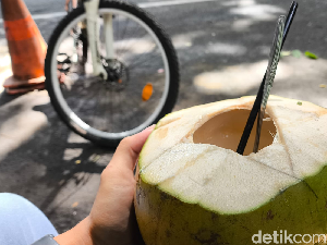 Tren Lari dan Sepeda Bawa Berkah bagi Pedagang Kelapa di Saparua