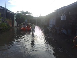 871 Warga Masih Mengungsi Akibat Banjir di Kabupaten Serang