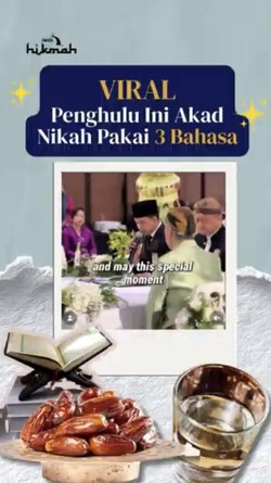 Video Viral Penghulu Akad Nikah Pakai 3 Bahasa