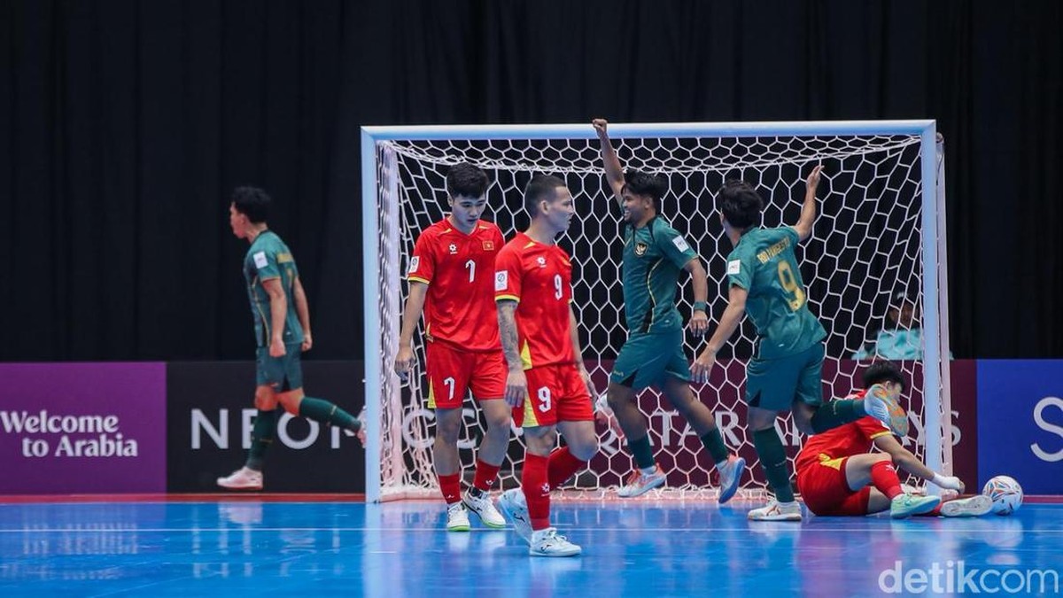 Indonesia mengalahkan Vietnam 3-2 di perempatfinal Piala Asia Futsal 2026. Foto: Rifkianto Nugroho/detikcom