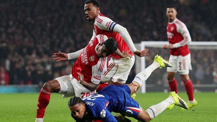Sengit! Arsenal Vs Chelsea Imbang di Babak Pertama
