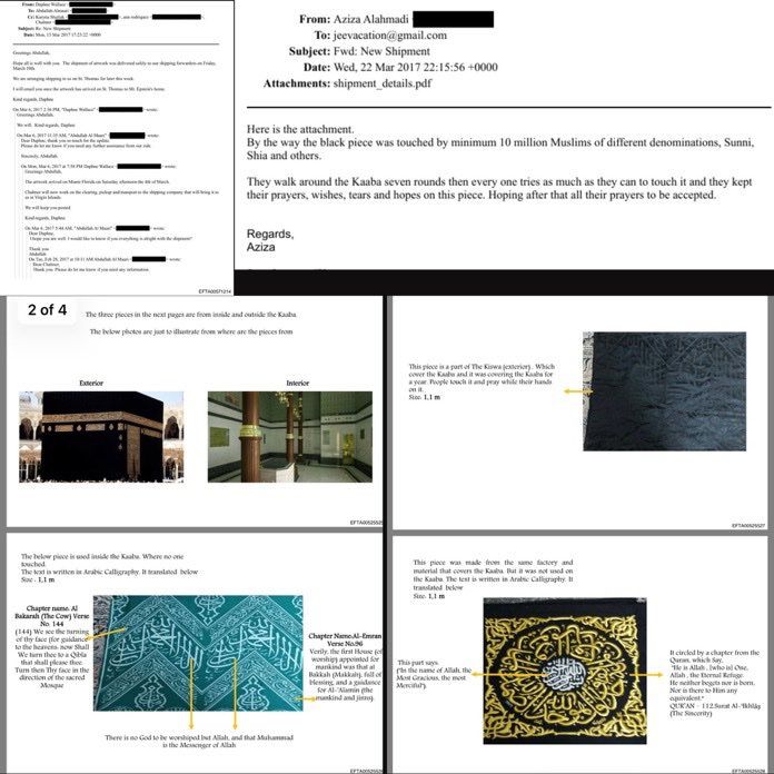 Jeffrey Epstein pernah dikirimi potongan kiswah Ka’bah dari Arab Saudi
