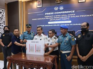 2 WN China Kepergok Curi Duit Belasan Juta dalam Pesawat ke Surabaya