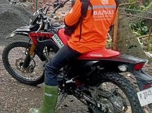 Motor Trail Relawan Baznas Digondol Maling di Lokasi Bencana Purbalingga