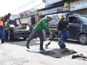 Perbaikan Jalan Dikebut, PUPR Sidoarjo Target Rampung Sebelum Lebaran