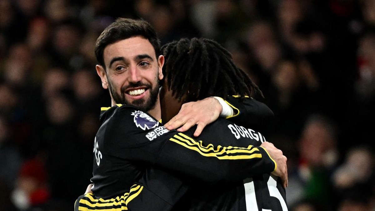 Bruno Fernandes disebut salah satu pemain nomor 10 terbaik Eropa. (Foto: REUTERS/Dylan Martinez)