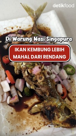 Video Gokil! Lauk Ikan Kembung di Singapura Lebih Mahal dari Rendang