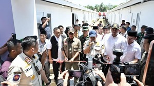 402 Huntara Diresmikan di Sumut, Pengungsian Ditargekan Kosong Sebelum Lebaran