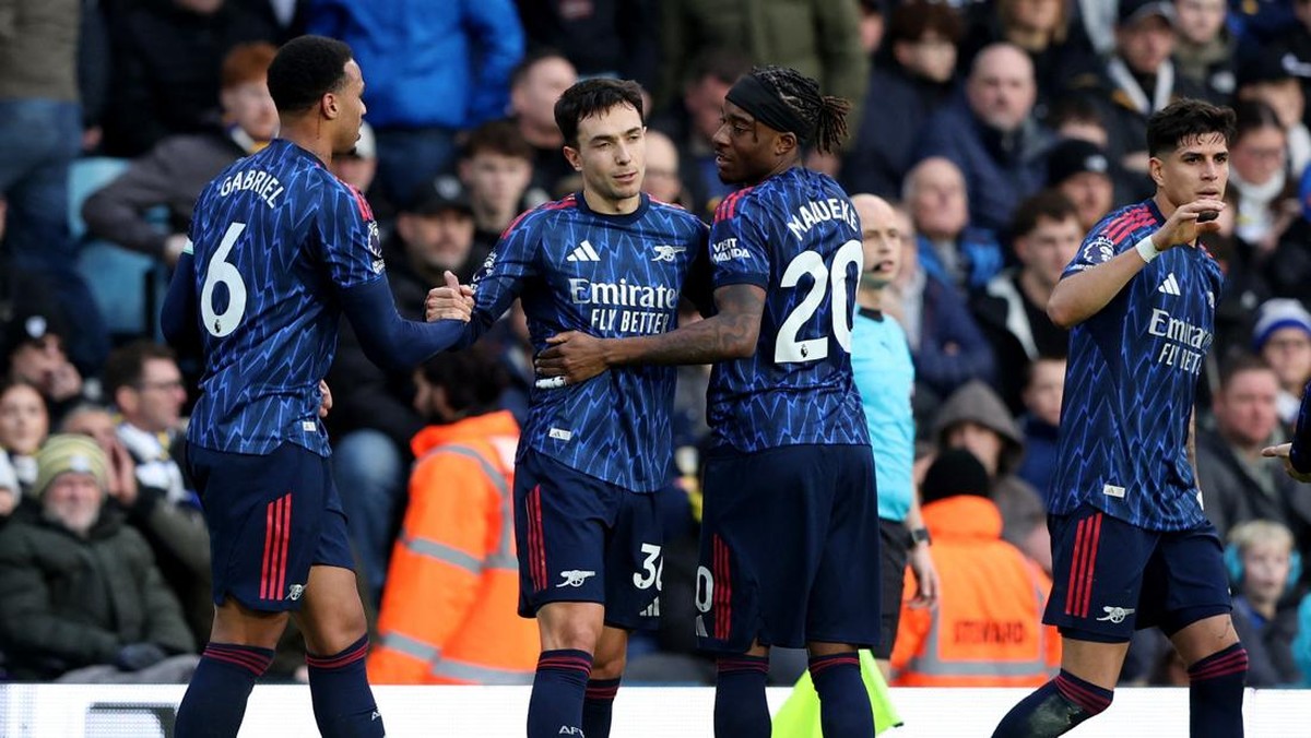 Martin Zubimendi  tak mau Arsenal terlena di tiga bulan ke depan. (REUTERS/Scott Heppell)