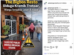 Viral Resto di Pekalongan Diduga Keramik Trotoar Ganggu Pejalan Kaki