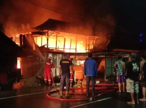 Ruko di PALI Ludes Terbakar, Diduga Korsleting Listrik