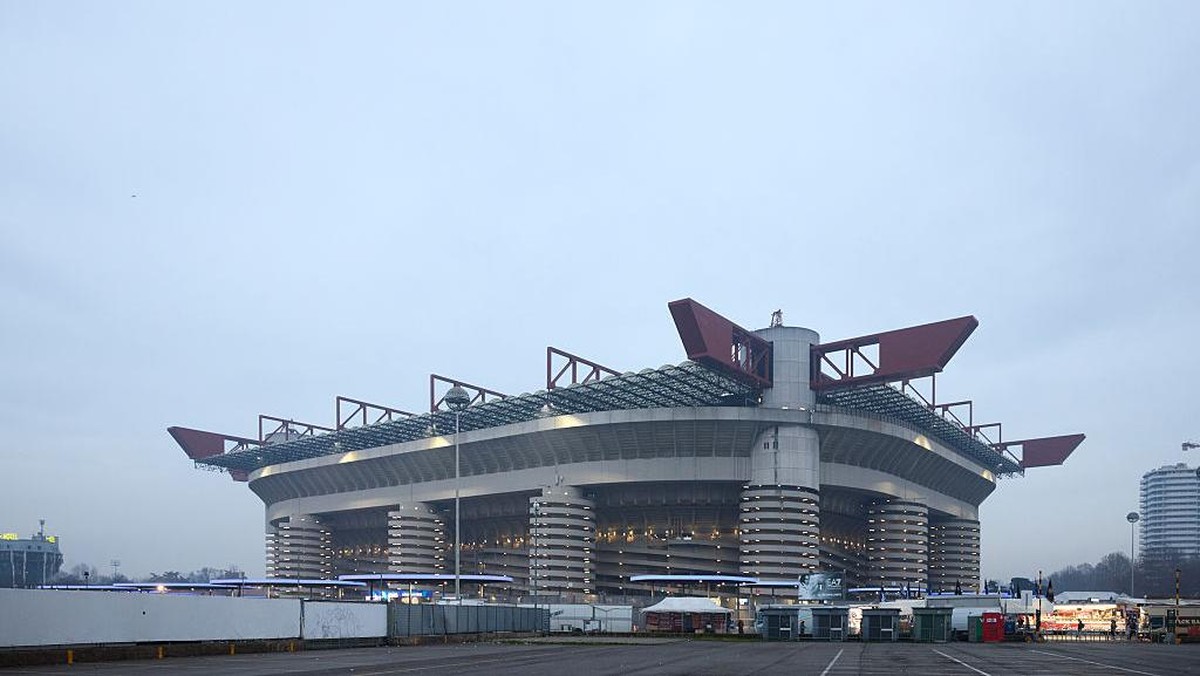 San Siro dipakai pembukaan Olimpiade Musim Dingin 2026. (Getty Images/Francesco Scaccianoce)