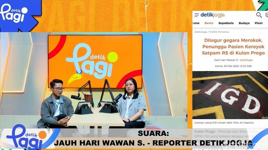 Video: Ditegur gegara Merokok, Penunggu Pasien Keroyok Satpam RS di Kulon Progo