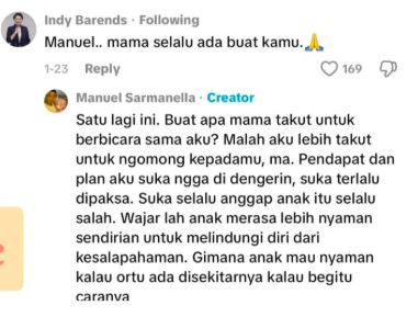 Komentar Indy Barends di Curhatan Anak