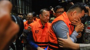 Potret Penahanan Tersangka Kasus Suap Importasi Bea Cukai