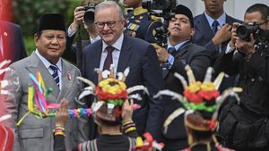 Momen Prabowo Sambut PM Australia dalam Kunjungan Kenegaraan di Istana