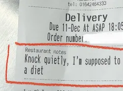 Takut Ketahuan Jajan Saat Diet, Catatan Pelanggan Ini Bikin Ngakak