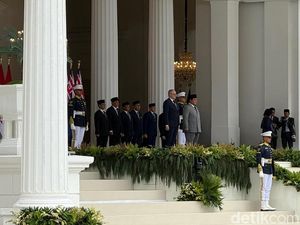 Prabowo Terima PM Australia untuk Kedua Kalinya di Istana Merdeka