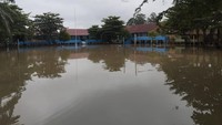 Sungai Lematang Meluap, 1.619 KK dan 2 Sekolah di Prabumulih Terendam Banjir