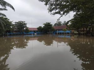 Sungai Lematang Meluap, 1.619 KK dan 2 Sekolah di Prabumulih Terendam Banjir