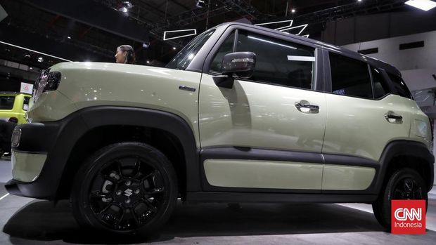 Suzuki memamerkan model XBee dalam ajang Indonesia International Motor Show (IIMS) 2026 di JIExpo, Kemayoran, Jakarta, Kamis (5/2/2026). (CNN Indonesia/Adhi Wicaksono)