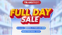 Ayo Serbu Transmart Full Day Sale! Pesta Diskon Besar-besaran 50% + 20%