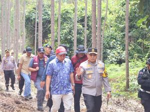 Kapolda Riau Cek Lokasi Gajah Tanpa Kepala karena Dibunuh Pemburu
