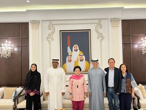 Sambutan Hangat Marhaban Saa untuk Megawati di Abu Dhabi