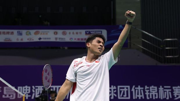 Moh Zaki Ubaidillah saat tampil di BATC 2026 . (Arsip PBSI)